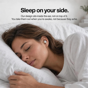 MYUT THREE white earplugs lifestyle image